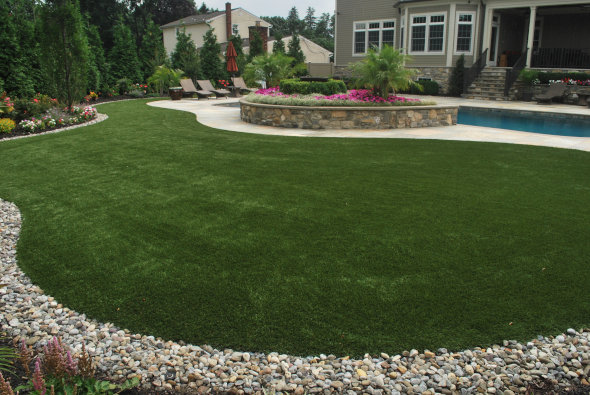 Artificial grass lawn in Pittsburgh